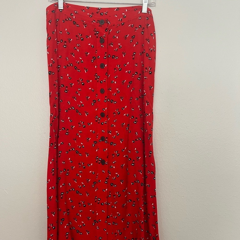 GAP Red Maxi Pencil Skirt for Casual Wear
